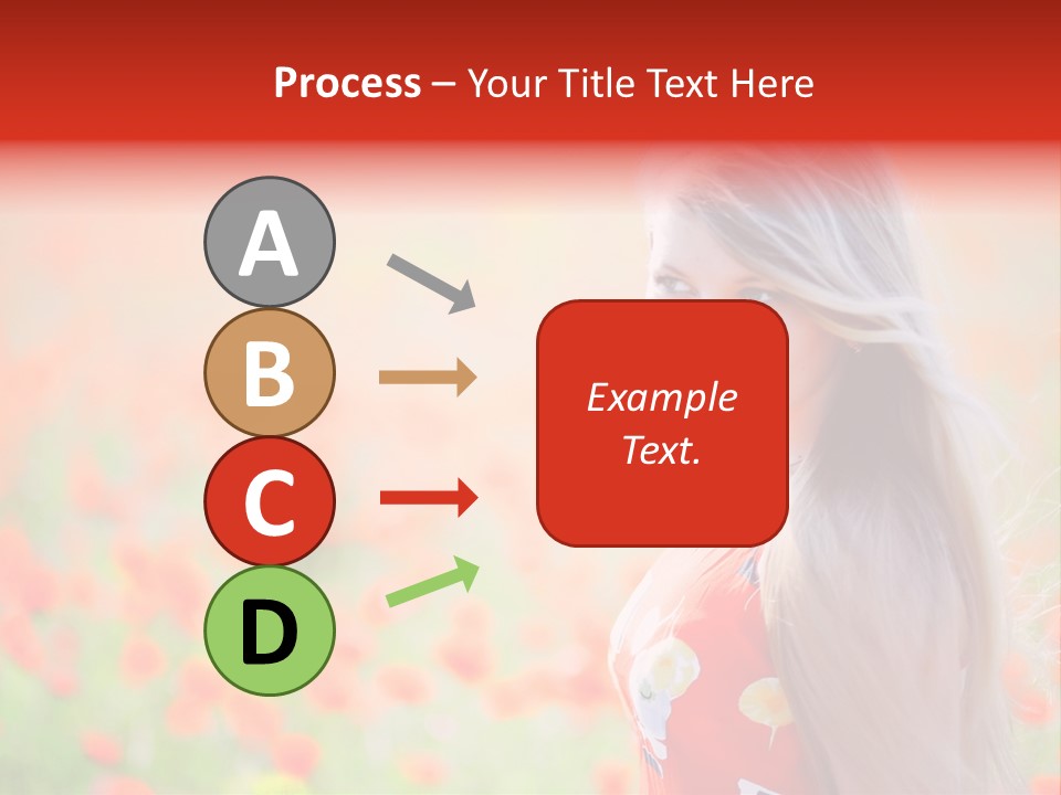 A Woman Standing In A Field Of Flowers PowerPoint Template