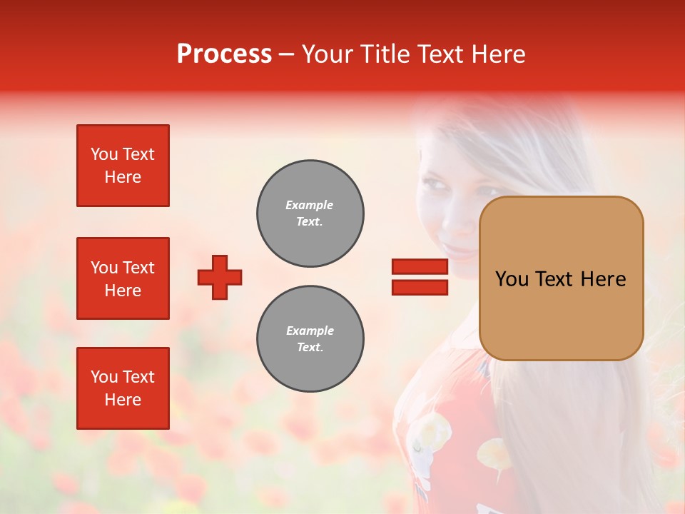 A Woman Standing In A Field Of Flowers PowerPoint Template