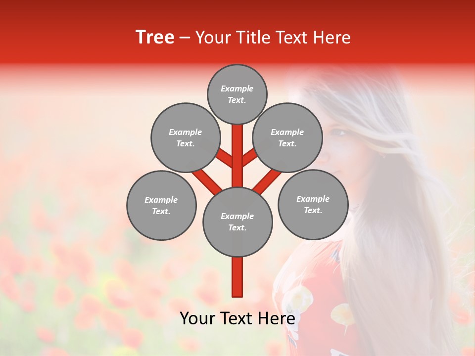 A Woman Standing In A Field Of Flowers PowerPoint Template