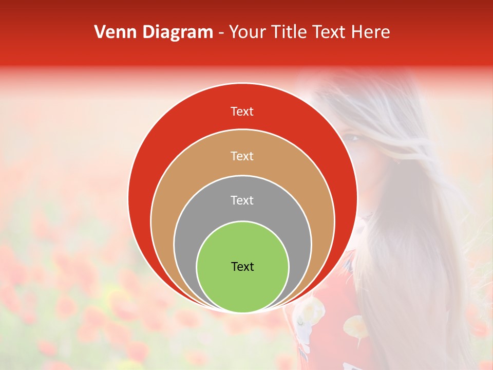 A Woman Standing In A Field Of Flowers PowerPoint Template