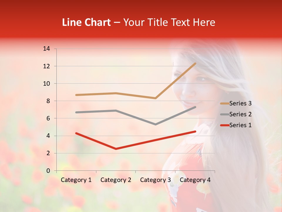 A Woman Standing In A Field Of Flowers PowerPoint Template
