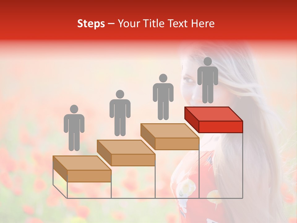 A Woman Standing In A Field Of Flowers PowerPoint Template