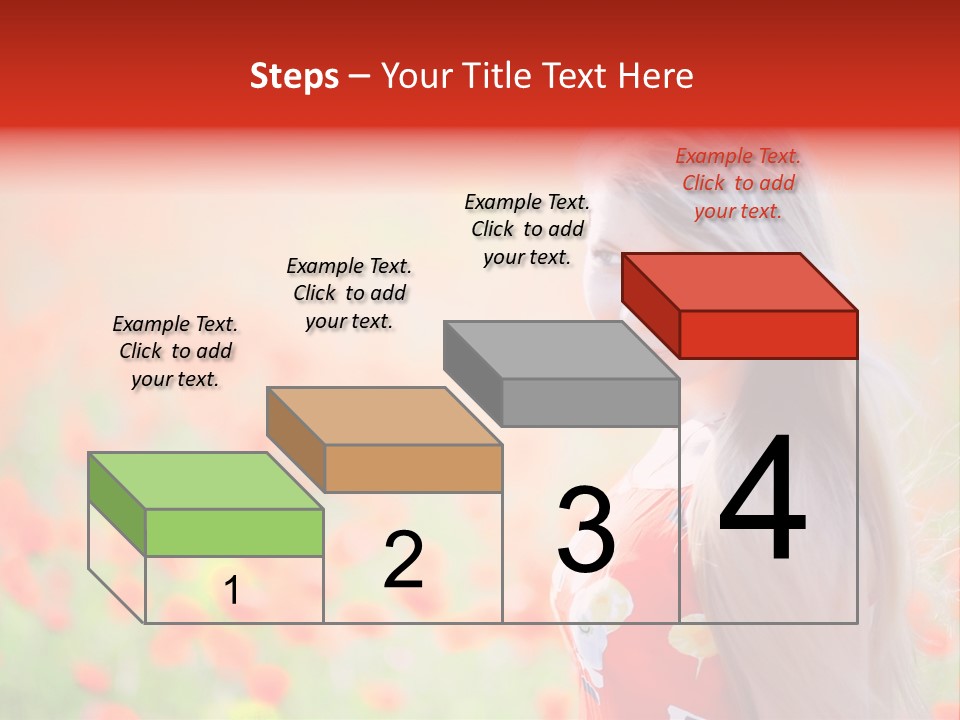 A Woman Standing In A Field Of Flowers PowerPoint Template