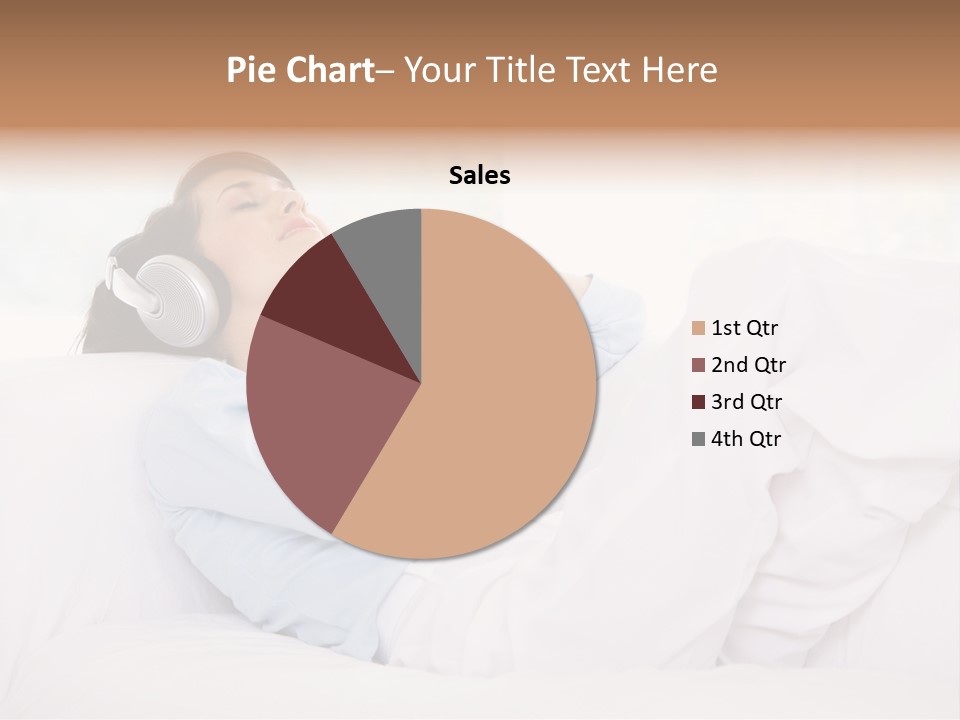 Hair Headphones Lifestyle PowerPoint Template