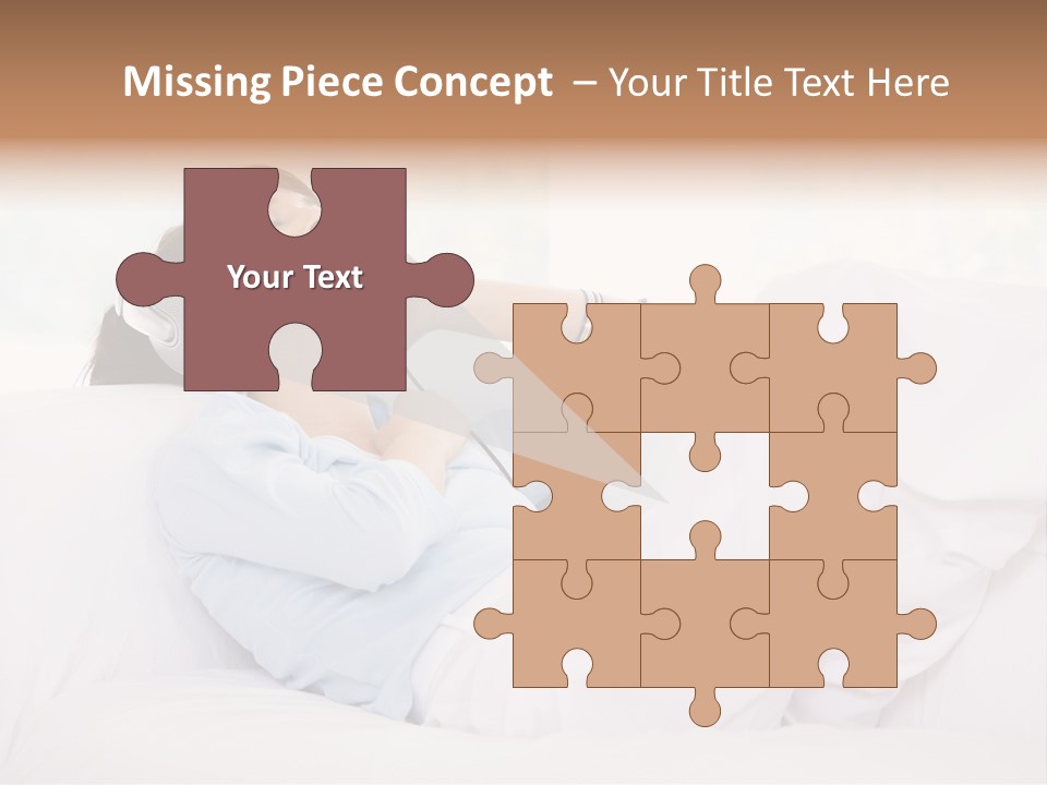 Hair Headphones Lifestyle PowerPoint Template