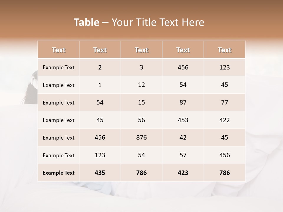 Hair Headphones Lifestyle PowerPoint Template