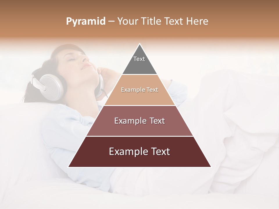 Hair Headphones Lifestyle PowerPoint Template