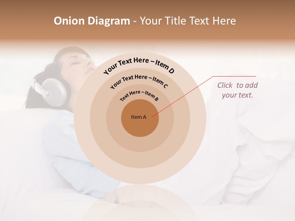 Hair Headphones Lifestyle PowerPoint Template