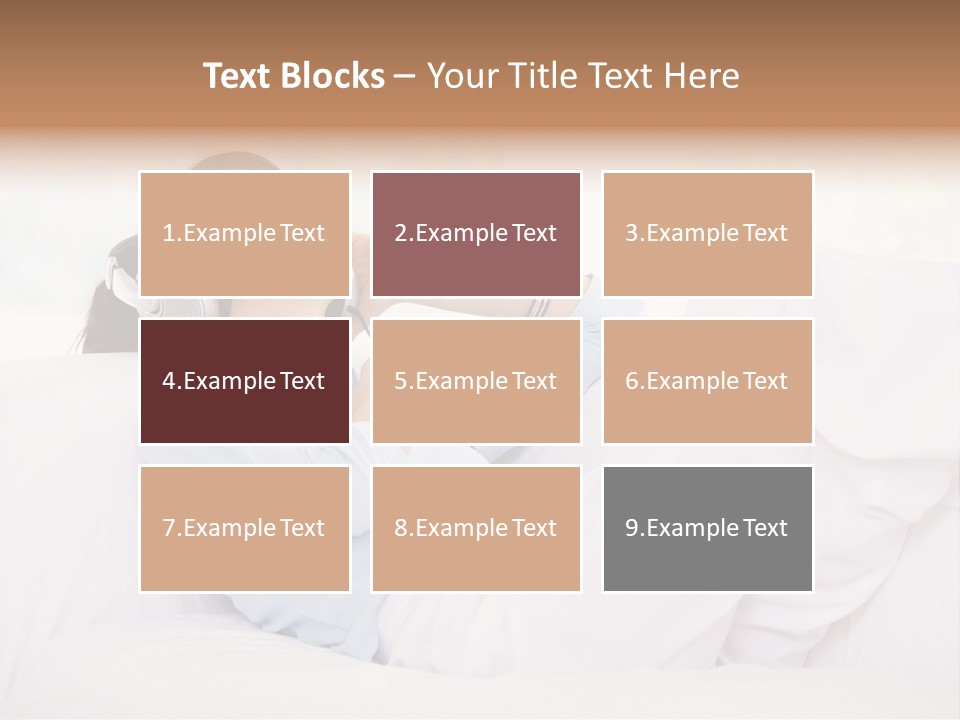 Hair Headphones Lifestyle PowerPoint Template