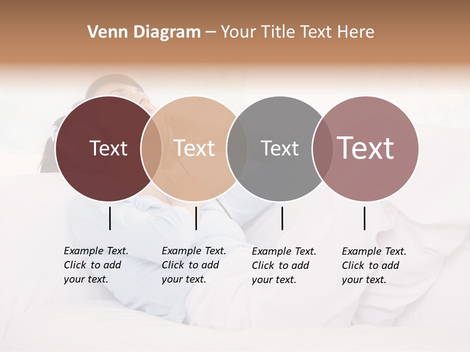 Hair Headphones Lifestyle PowerPoint Template