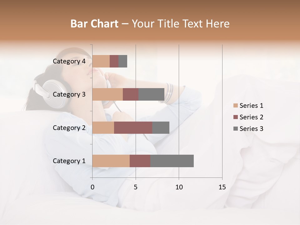 Hair Headphones Lifestyle PowerPoint Template