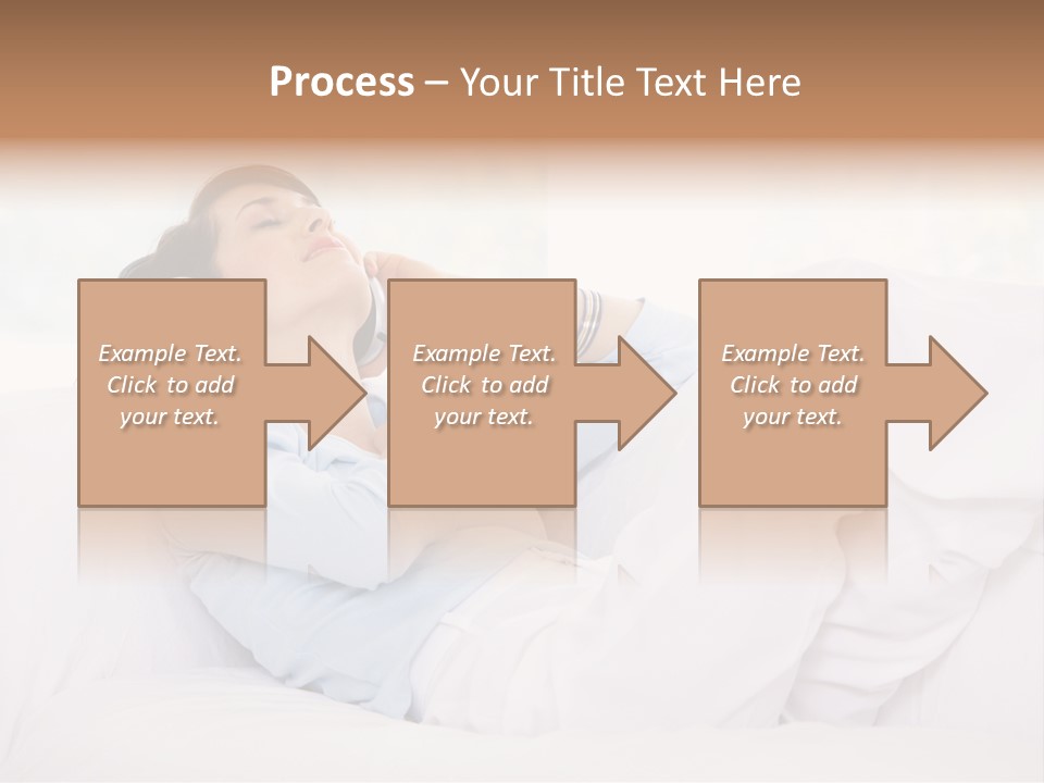 Hair Headphones Lifestyle PowerPoint Template