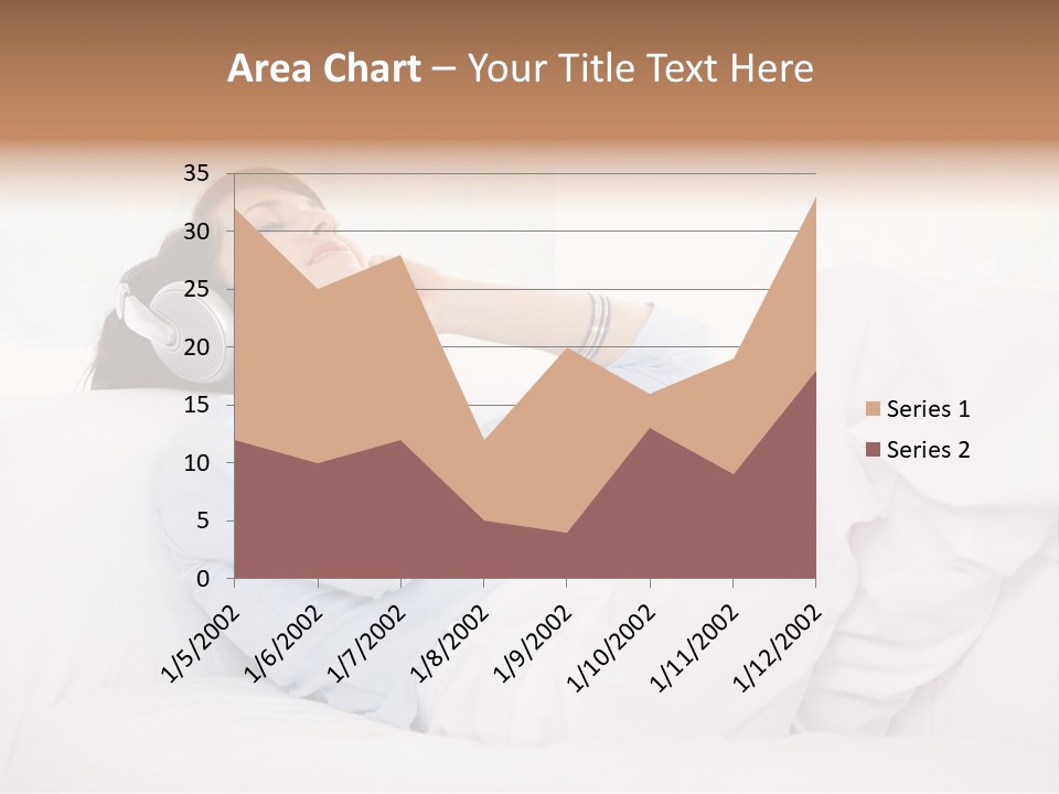 Hair Headphones Lifestyle PowerPoint Template