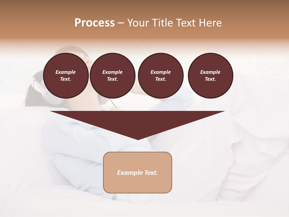 Hair Headphones Lifestyle PowerPoint Template