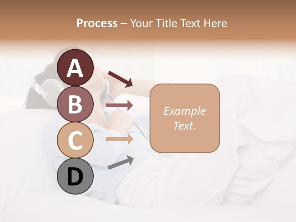 Hair Headphones Lifestyle PowerPoint Template