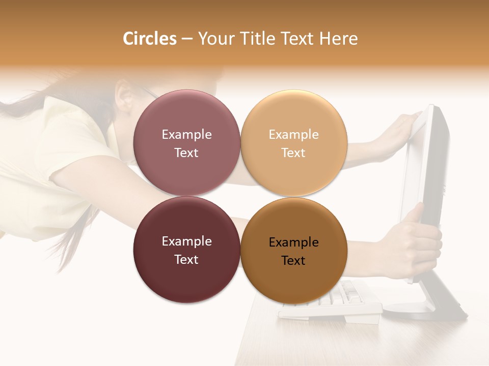 Shocked Desk White PowerPoint Template