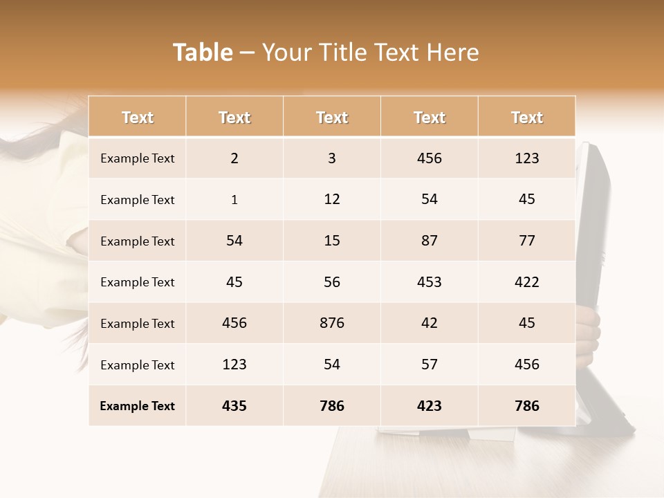Shocked Desk White PowerPoint Template