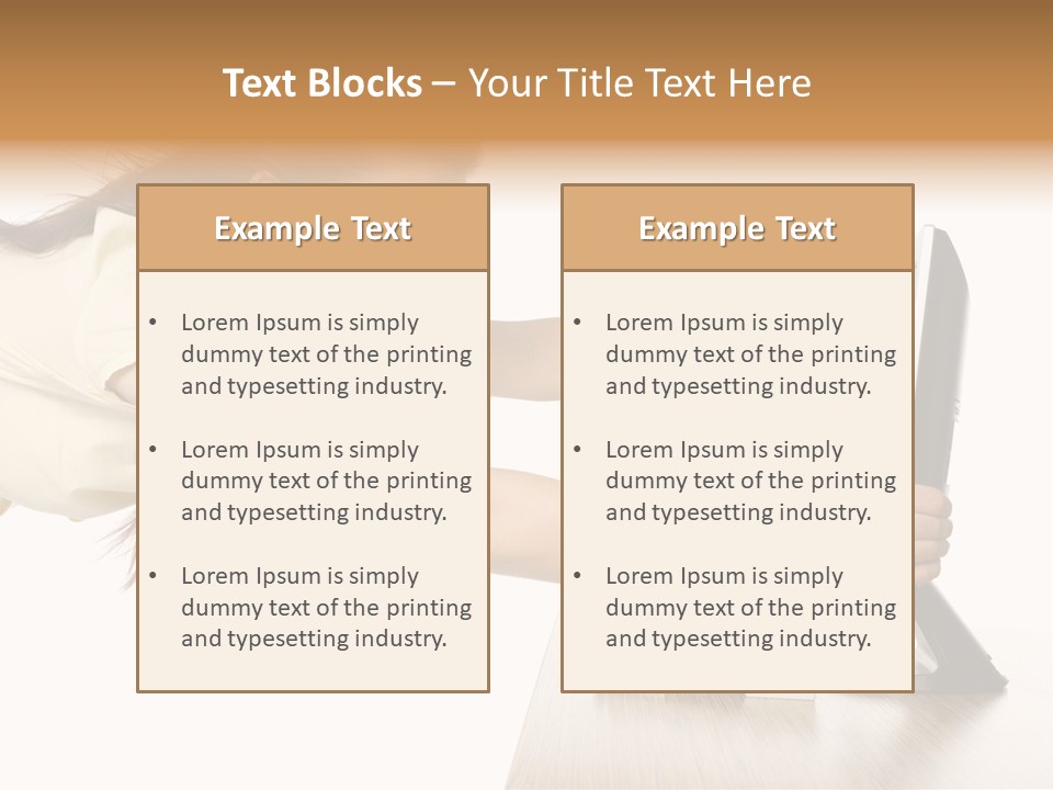 Shocked Desk White PowerPoint Template