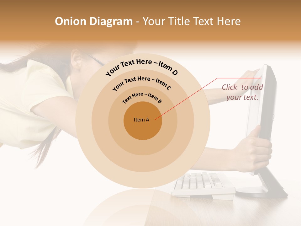Shocked Desk White PowerPoint Template