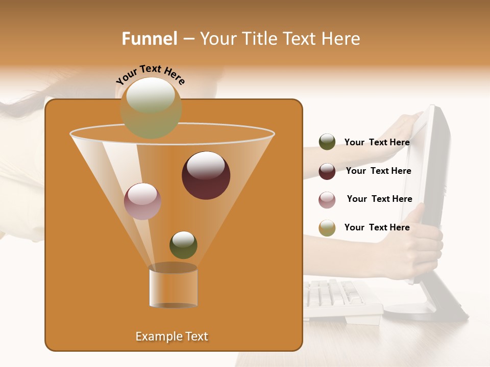 Shocked Desk White PowerPoint Template