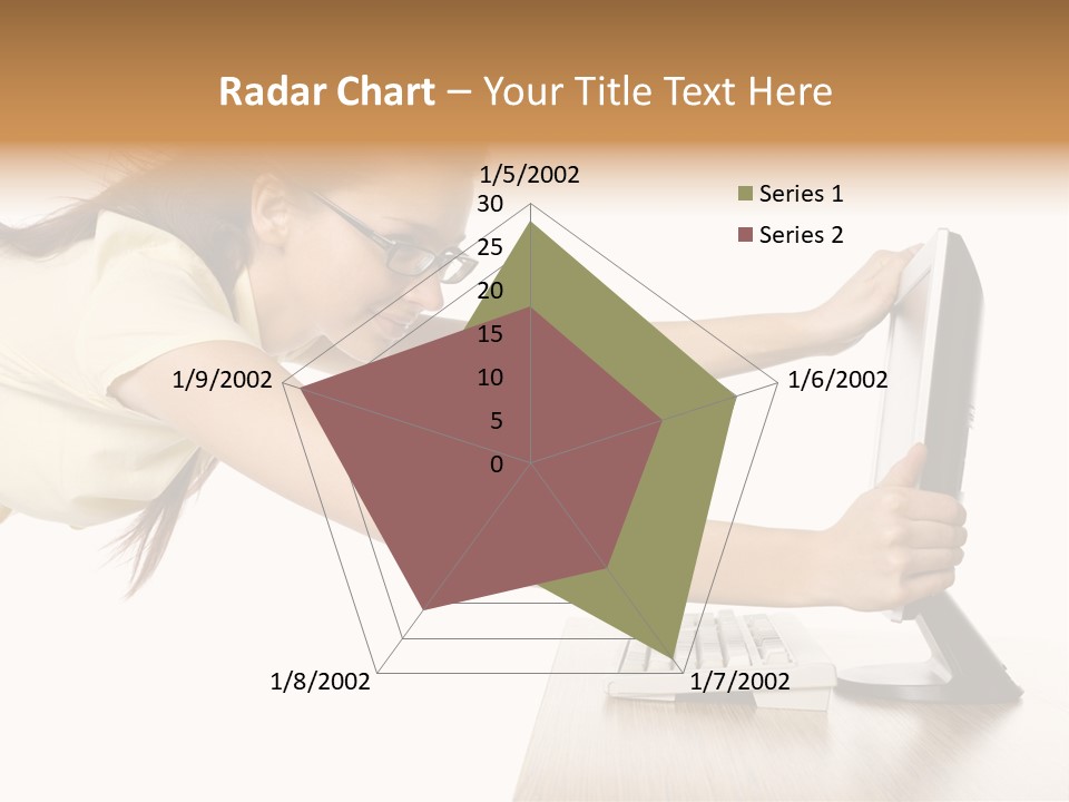 Shocked Desk White PowerPoint Template