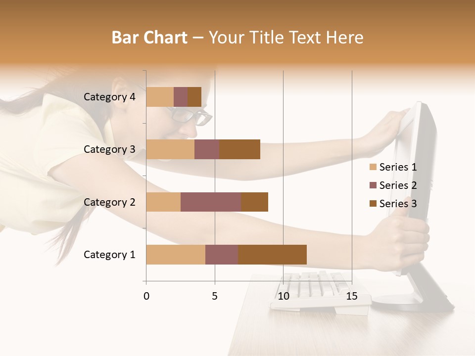 Shocked Desk White PowerPoint Template