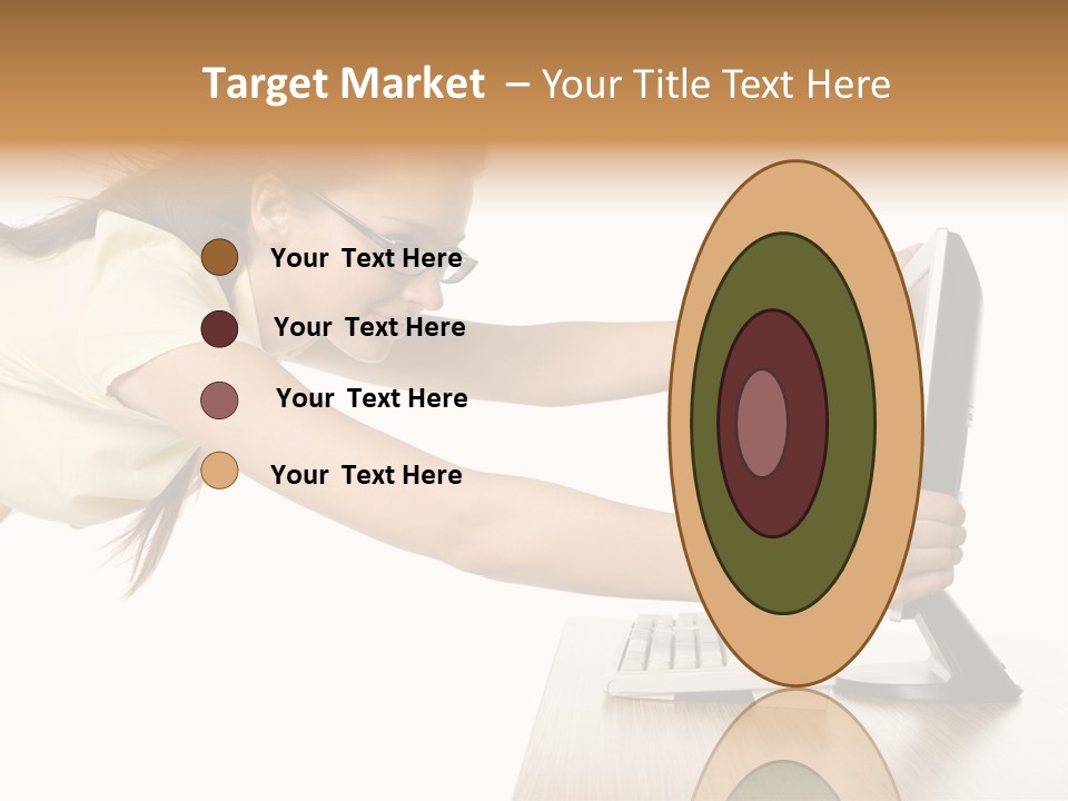 Shocked Desk White PowerPoint Template