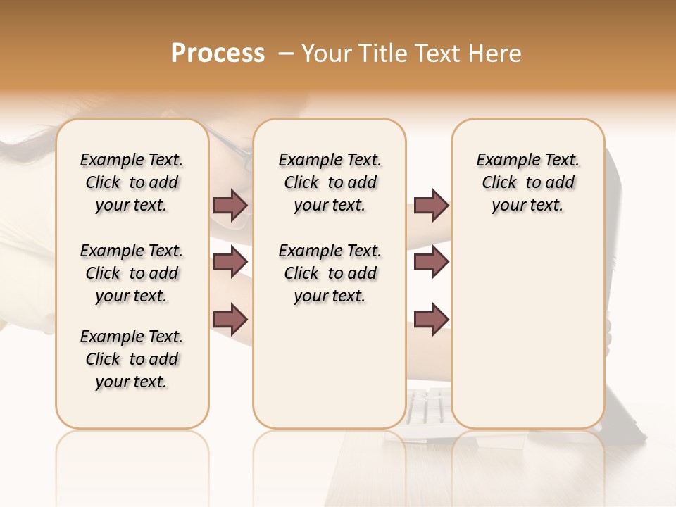 Shocked Desk White PowerPoint Template