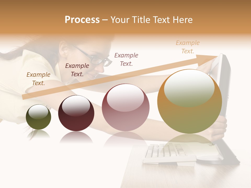 Shocked Desk White PowerPoint Template