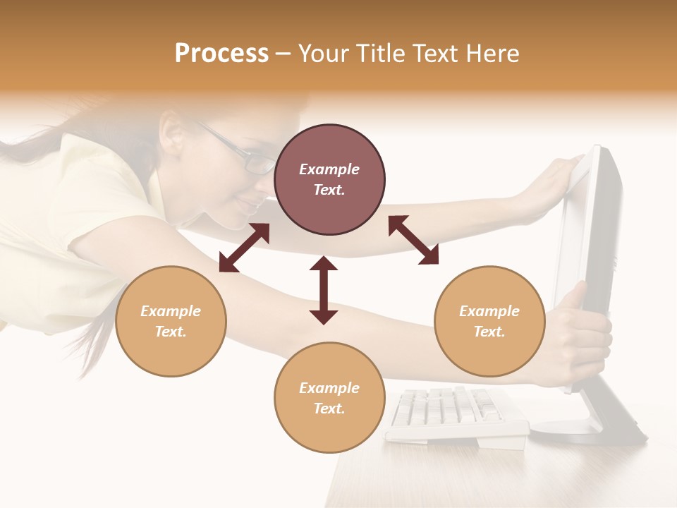 Shocked Desk White PowerPoint Template