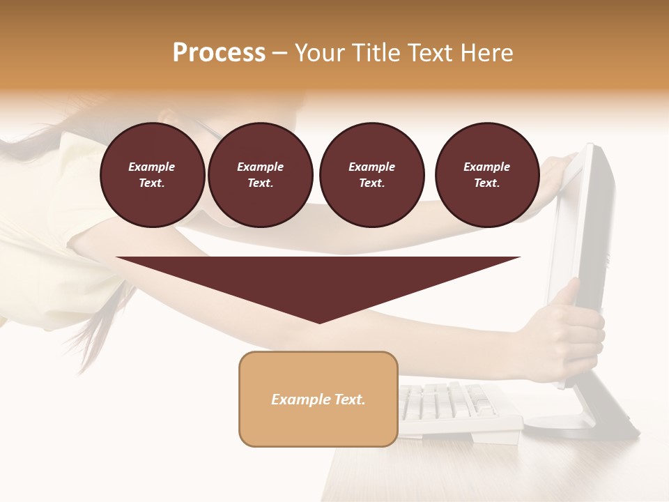 Shocked Desk White PowerPoint Template