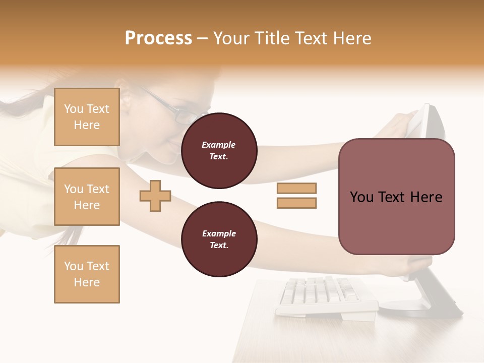 Shocked Desk White PowerPoint Template