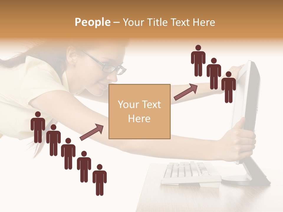 Shocked Desk White PowerPoint Template