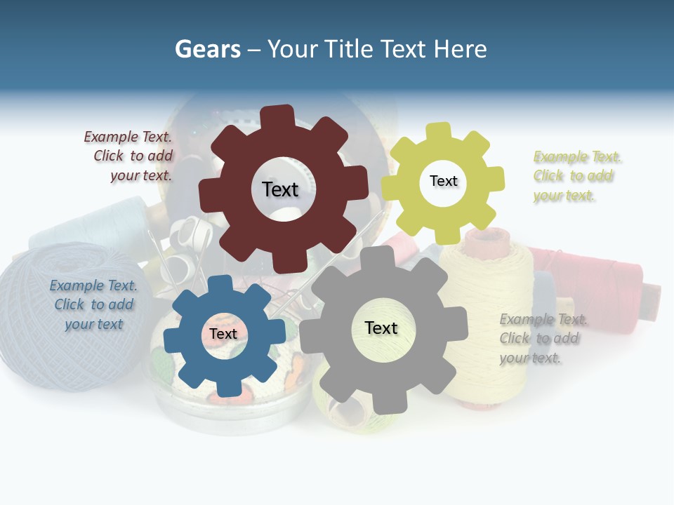 Fashion Sew Needlework PowerPoint Template