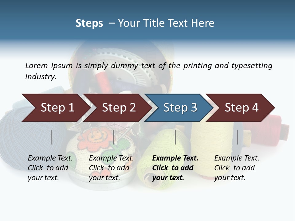 Fashion Sew Needlework PowerPoint Template