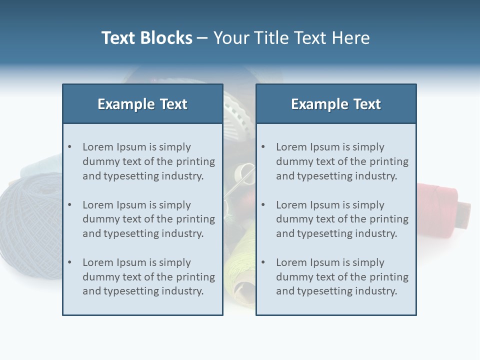 Fashion Sew Needlework PowerPoint Template