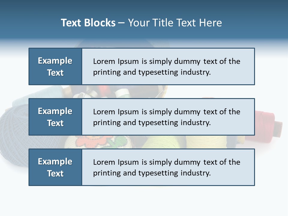 Fashion Sew Needlework PowerPoint Template