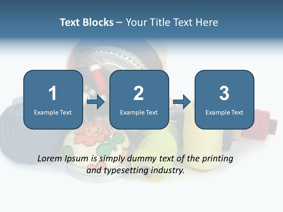 Fashion Sew Needlework PowerPoint Template