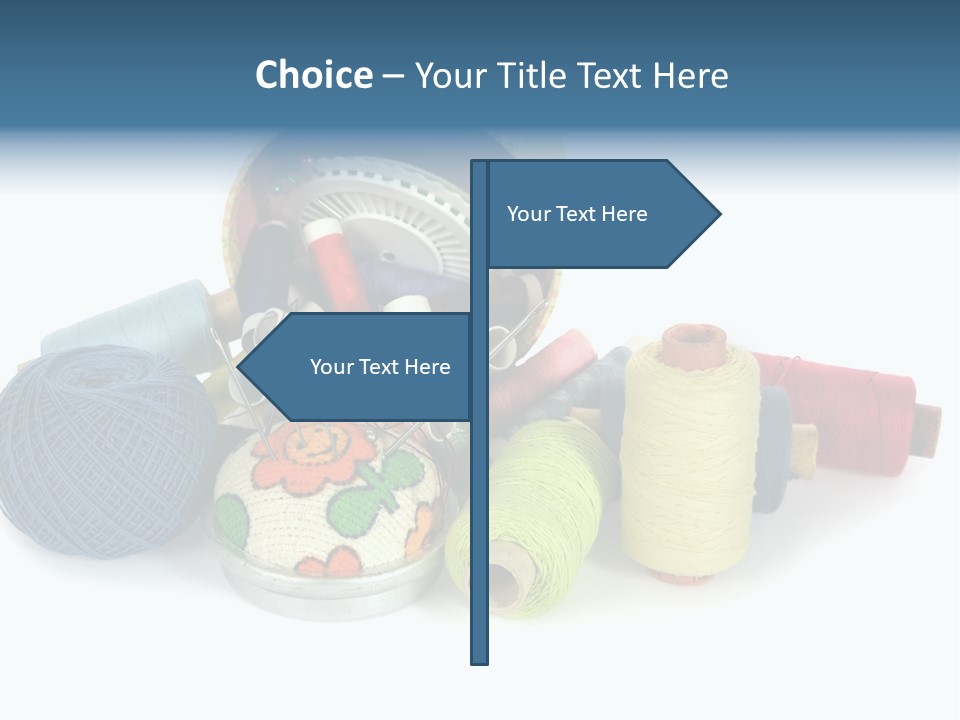 Fashion Sew Needlework PowerPoint Template