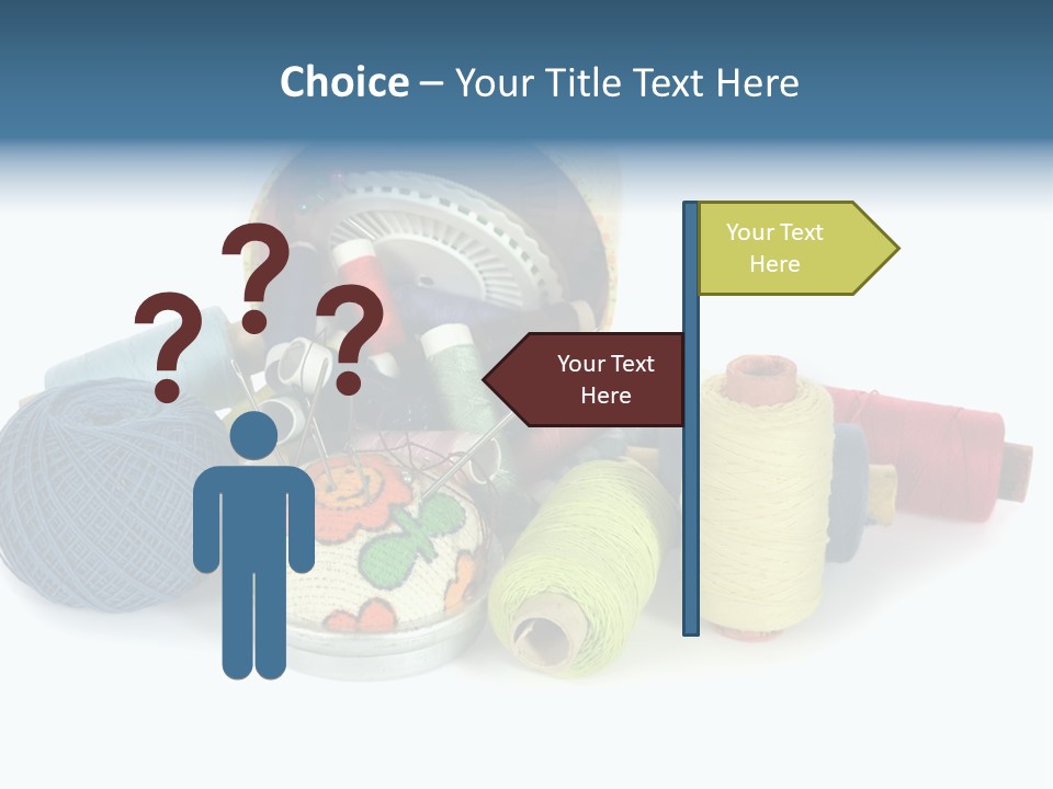 Fashion Sew Needlework PowerPoint Template