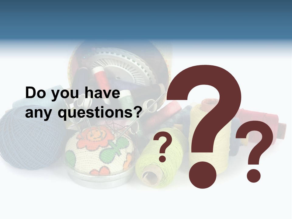 Fashion Sew Needlework PowerPoint Template