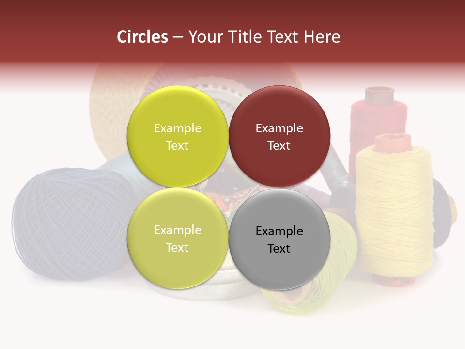 Housewife Tool White PowerPoint Template