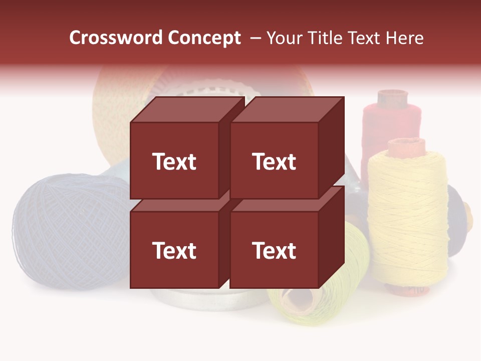 Housewife Tool White PowerPoint Template