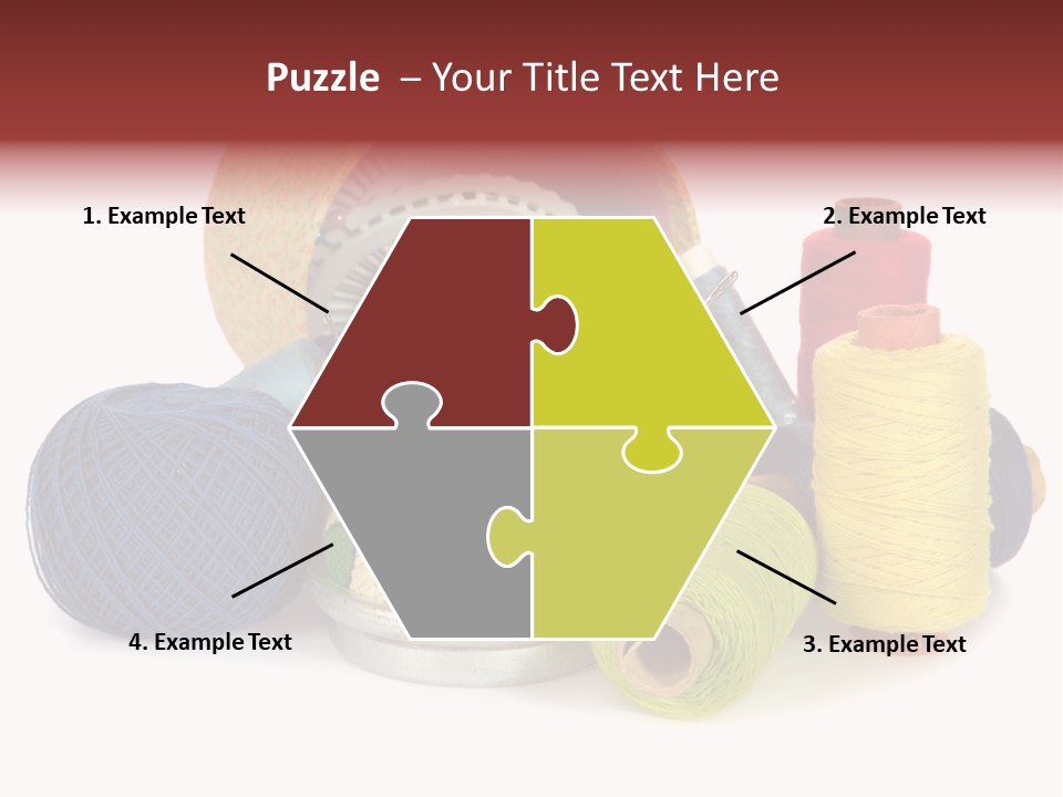 Housewife Tool White PowerPoint Template