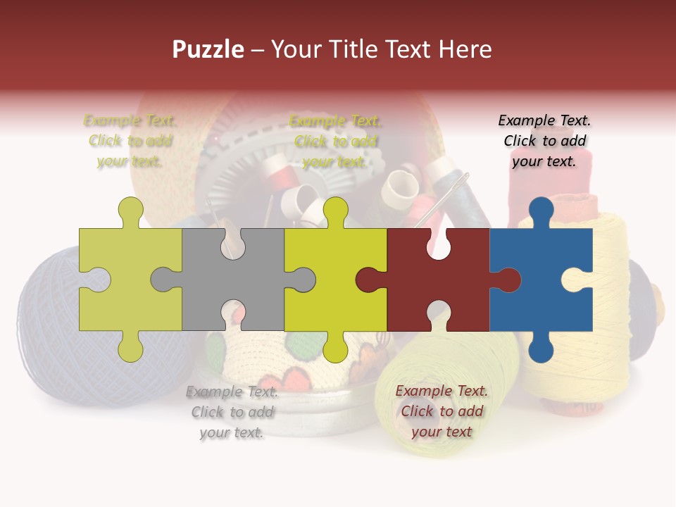 Housewife Tool White PowerPoint Template