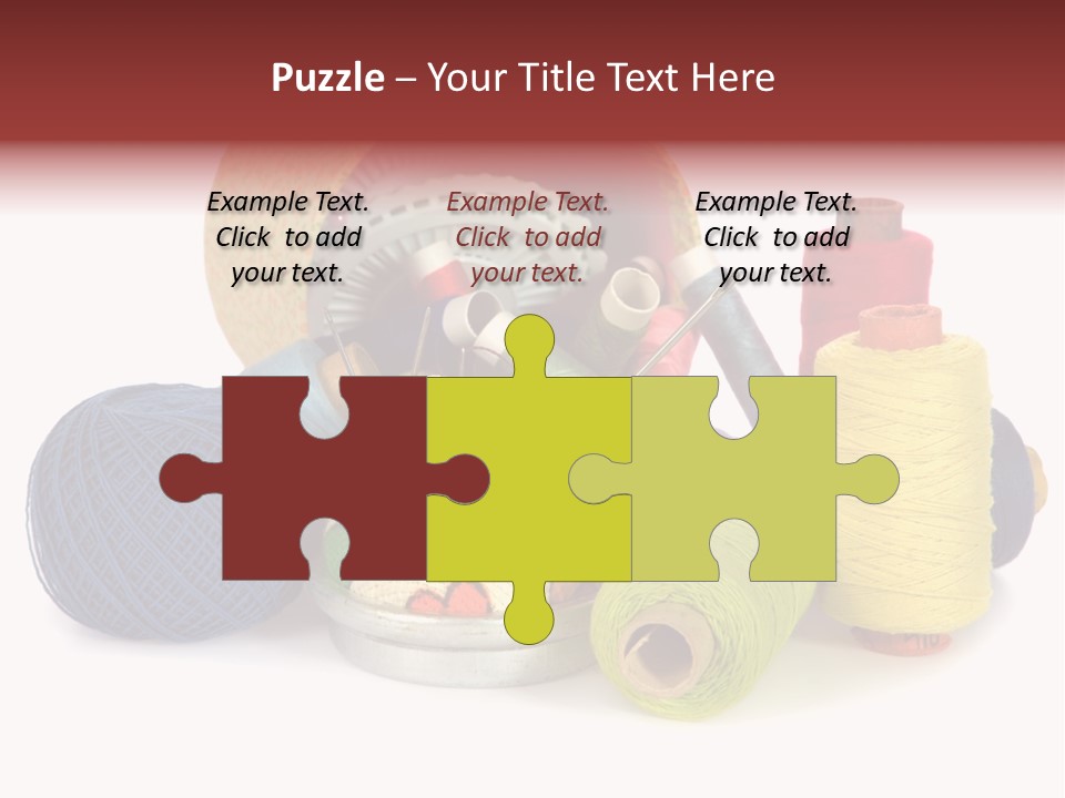 Housewife Tool White PowerPoint Template