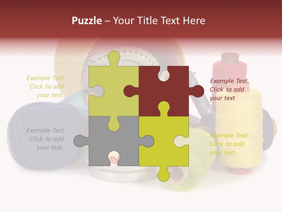 Housewife Tool White PowerPoint Template