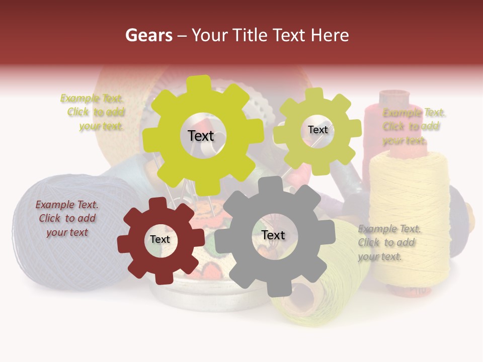 Housewife Tool White PowerPoint Template