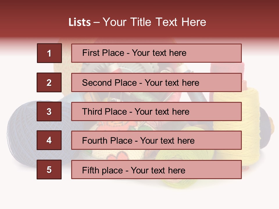 Housewife Tool White PowerPoint Template