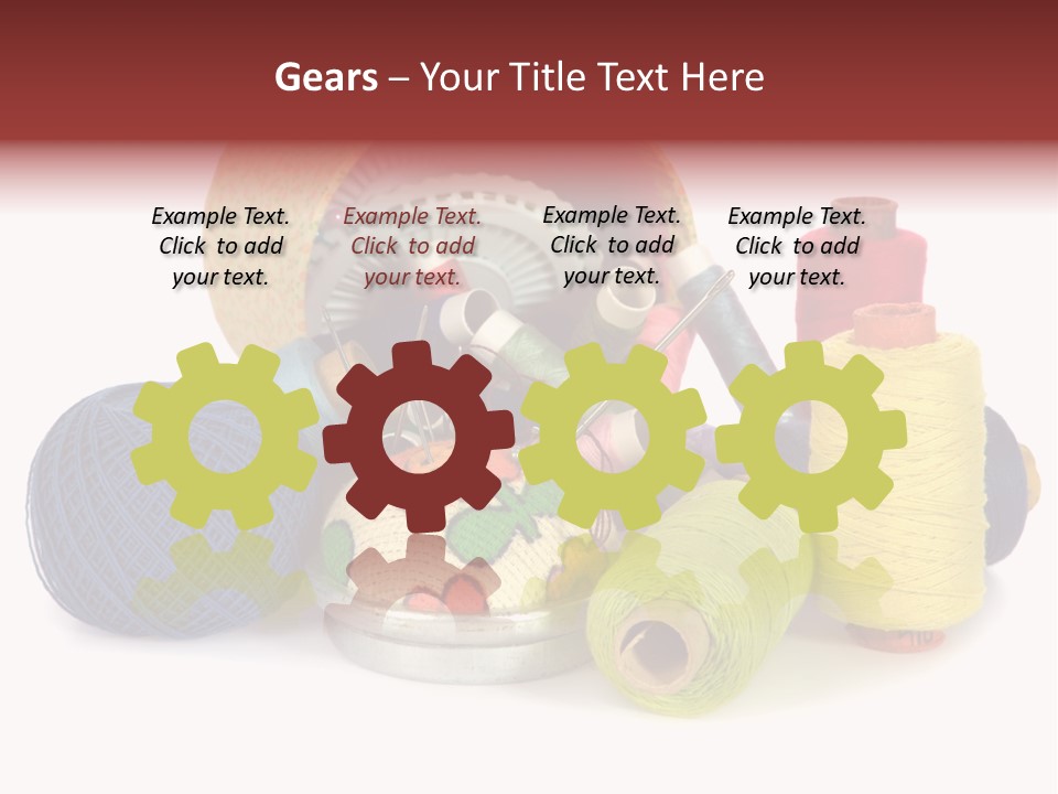 Housewife Tool White PowerPoint Template